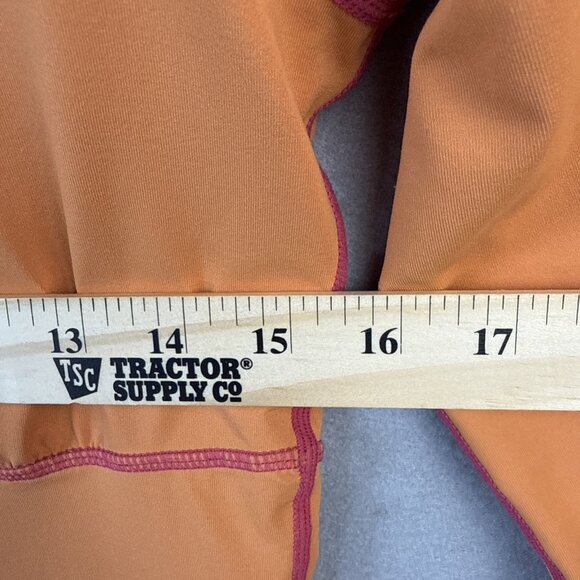 Athleta Top Women Size S Orange 1/4 Zip Long Sleeve Stretchy Casual Basic Tennis - Picture 5 of 11